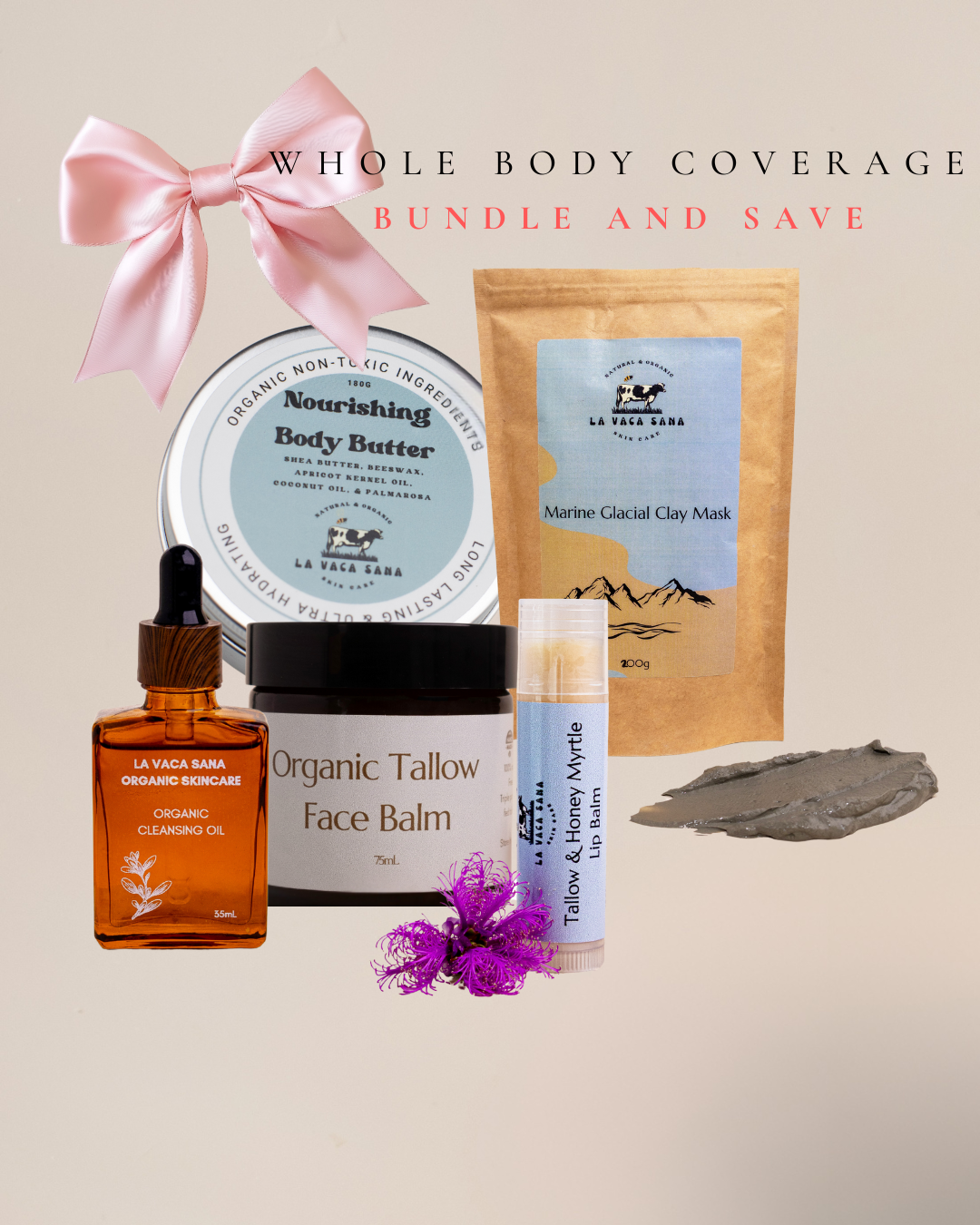Whole Body Natural Skincare Bundle and Save