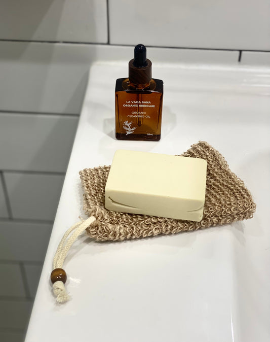 la vaca sana clay calendula tallow soap bar 